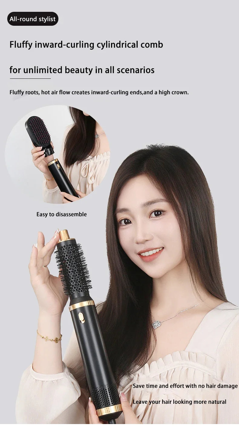 5 in 1 Hair Dryer Brush Hot Comb Set Professional Curling Iron Hair Straightener Styling Tool For Professional Hair Dryer