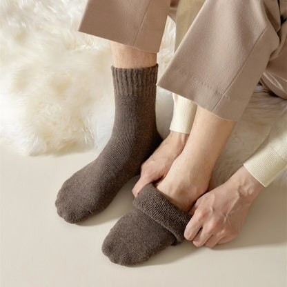 MuqiNush 5 Pairs  Socks Men Women Ankle Knee-High Sport Athletic Running Cycling Socks Winter Warm and Thick Fashion For Daily.