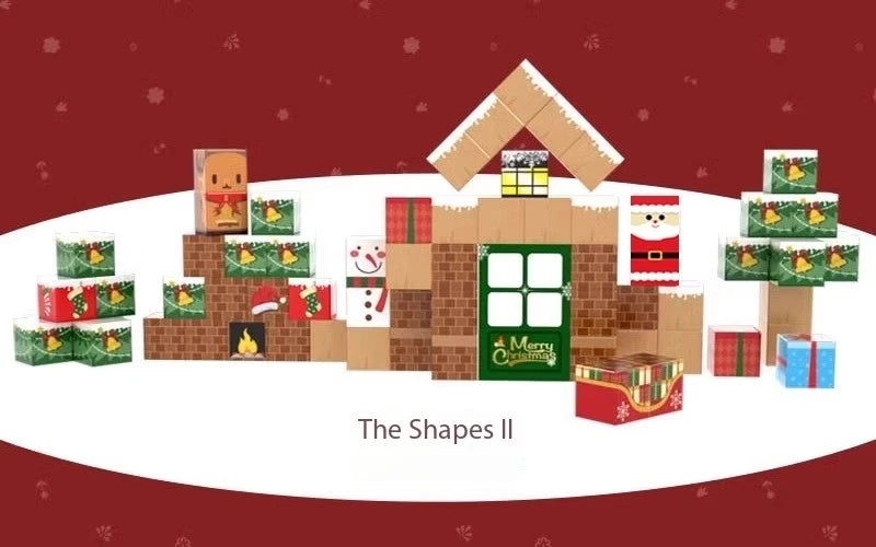 Christmas Gift Magnetic Building Blocks  STEM Educational Toys for KidsStem Montessori Stacking Cubes Construction Set.