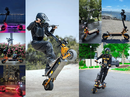 YUME X11+ adult electric scooter 6000W dual motor 60V 30Ah battery 11-inch tires top speed 95km/h range 100km..