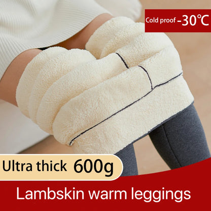 1pcs Winter Leggings Women Cotton Extra Thick Warm Pants Fashion Thermal Legging Slim Black Elastic High Waist Solid Leggings