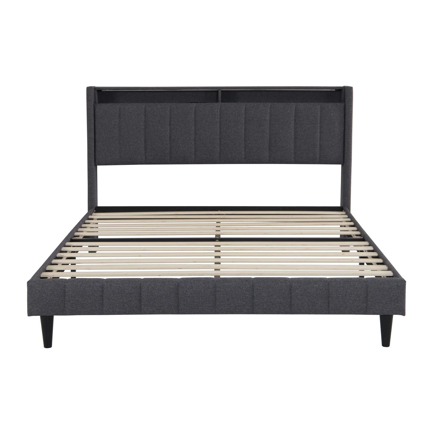 Anajqaqia gepolstertes Doppelbett 140 x 200 cm, 160 x 200 cm, mit Licht und Aufladung, ohne Matratze