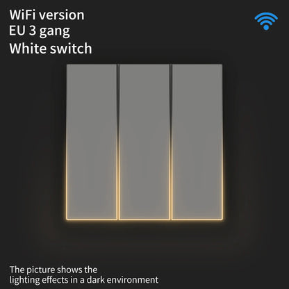 AVATTO Tuya WiFi/ZigBee EU Smart Licht Schalter 1/2/3/4Gang Taste Schalter mit Umgebungs Licht Funktioniert mit Alexa Google Home Alice.