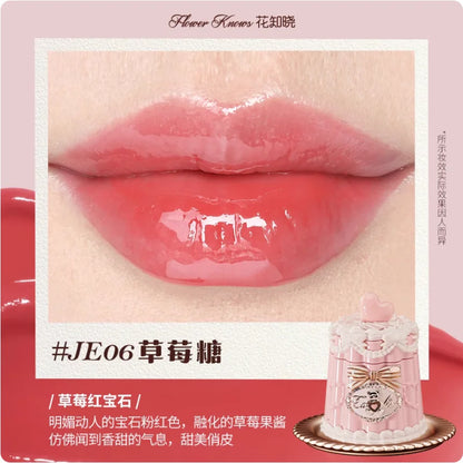 Flower Knows The Sweetie Bear Collection Coating Lip Jelly Lip Cream 5ml Lip Makeup Professional Cosmetics