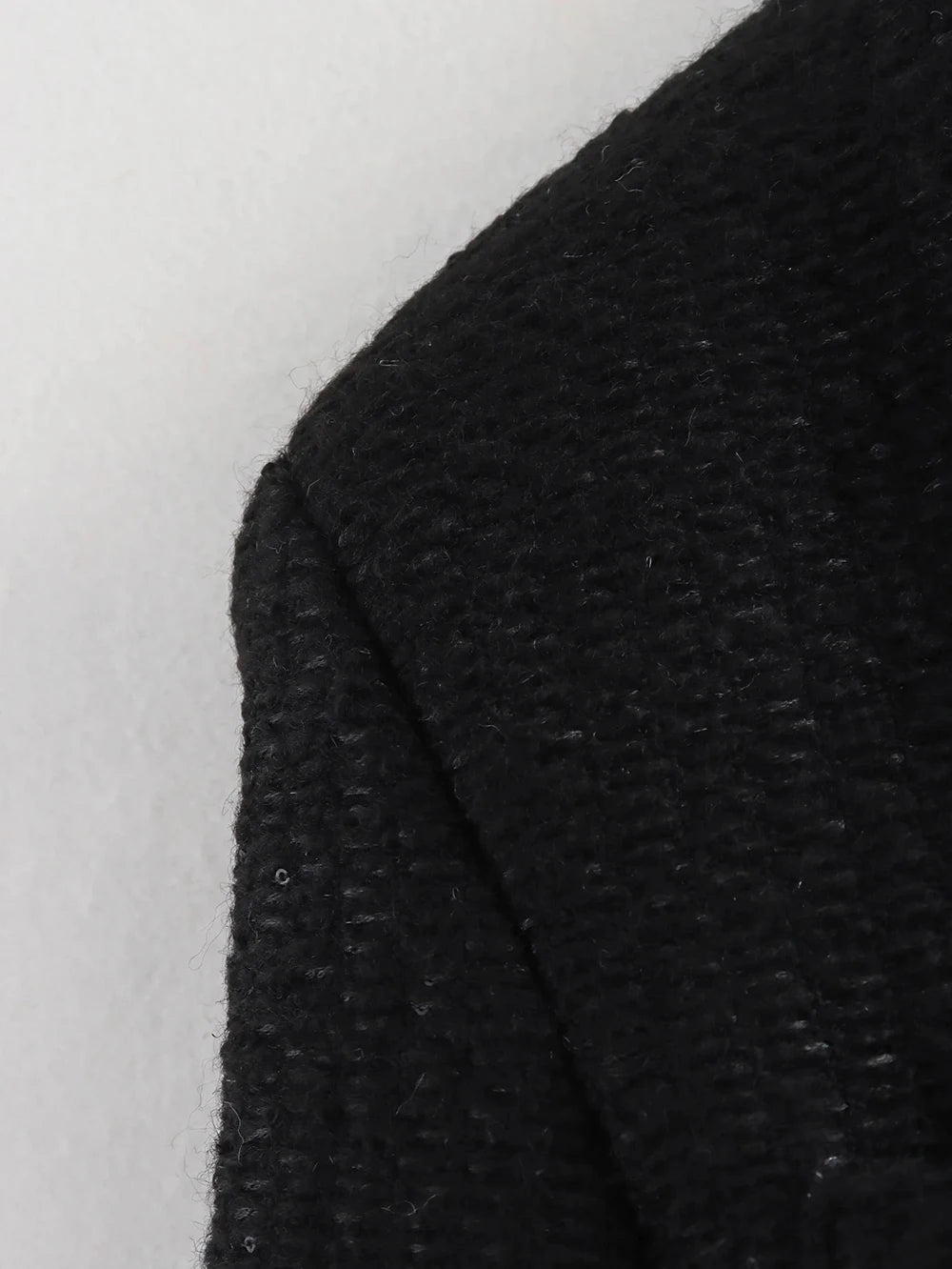 Women's Autumn and Winter Long Sleeve Short Jacket Fashion Solid Colour Front Pocket Button Jacket Elegant Casual Jacket