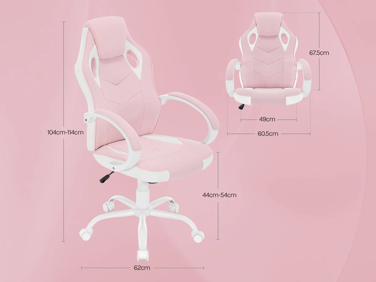 Ergonomisches Design, Gaming-Stuhl, Gamer-Sessel, Büro-Computerstuhl, Neigungsmechanismus, höhenverstellbar, 360° °   Drehbare hohe Rückenlehne