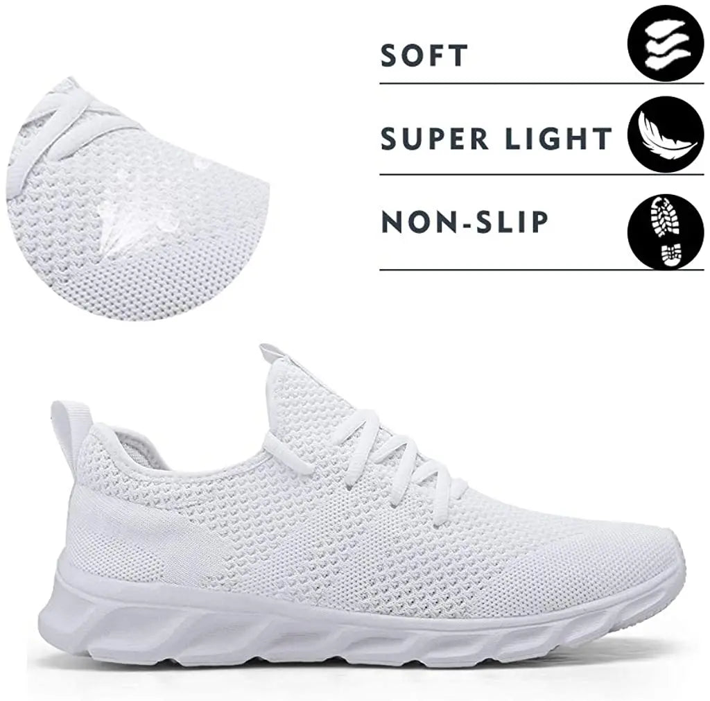 2024 Trend men's casual shoes light sneaker white large size outdoor breathable mesh fashion sports black running tennis shoes