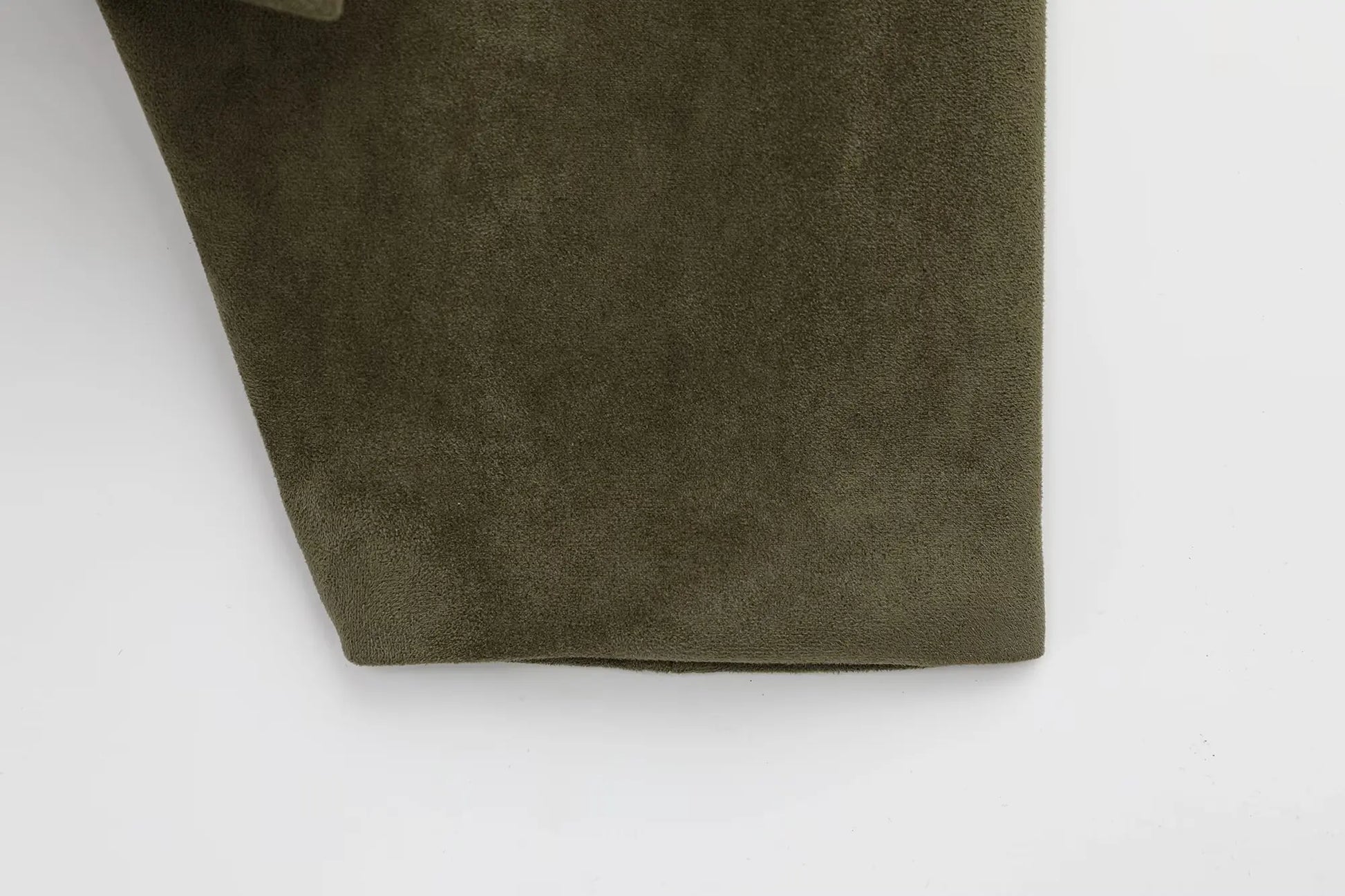 TRAFZA Women Brown Green Suede Jacket Loose Casual Bomber Coat Lapel Zipper Long Sleeve Jackets Vintage Lady Motorcycle Outwears.