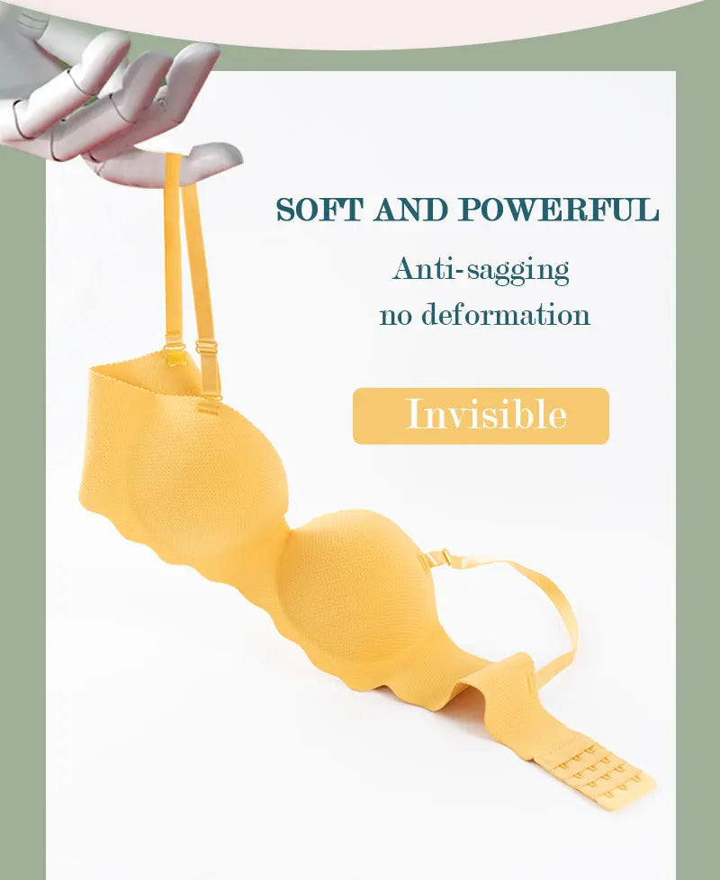 Sexy Push Up Bra for Women Sweet Wireless Brassiere Breathable Seamless Underwear 1/2 Cup Gather Female Lingerie Bralette.