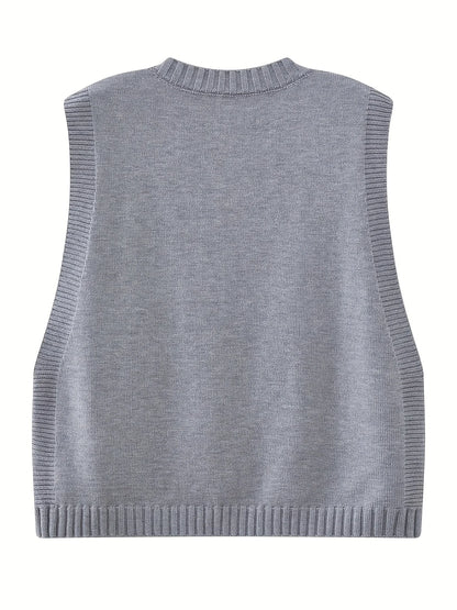 Herbst Winter Elegante Strickwaren 3-teiliges Damen-Pullover-Set Schicke weiße graue schwarze Strickjacke mit Schleifendetail Lässige gestrickte Hose mit weitem Bein