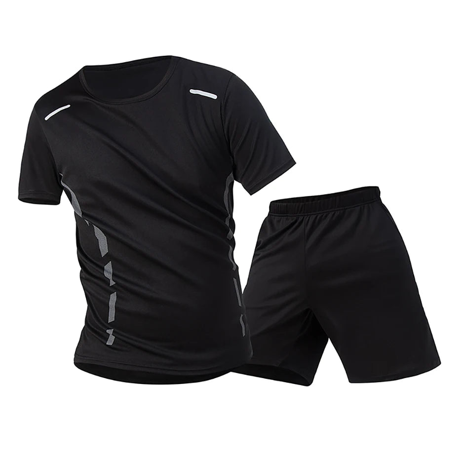 1/2/4 Piece Men's Quick Drying Sports Suit Casual Breathable Short Sleeved T-shirt Pocket Versatile Shorts For Teenagers To Wear
