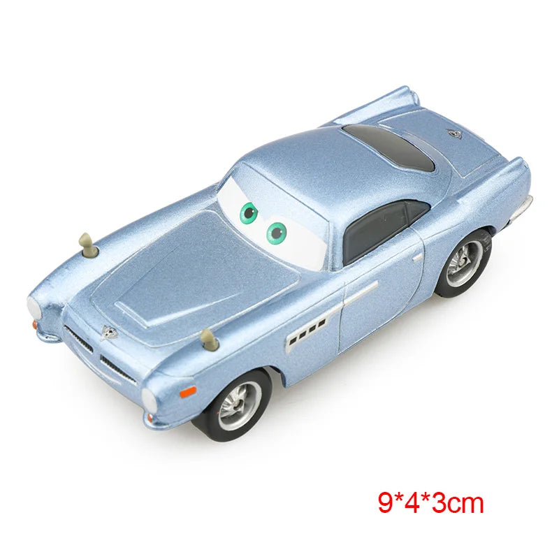 Disney Pixar Cars 2 3 Lightning McQueen Race Div Fritter Miss Tractor Frank 1:55 Diecast Metal Alloy Model Car For Kid Xmas Gift