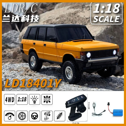 Landa Ld18401 1/18 Simulation Off-Road Remote Control Car Range Rover Model Rc Climbing Car Four-Wheel Drive Children'S Toy Car.