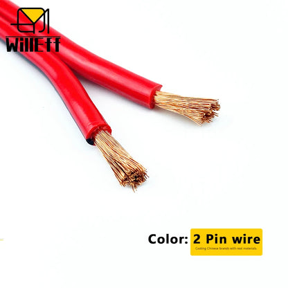 2 pin wire Electric Cable Strand Copper Wire Flat Flexible Cable For Car Light Lamp Speaker Audio Signal 14 16 18 19 20 22 AWG.
