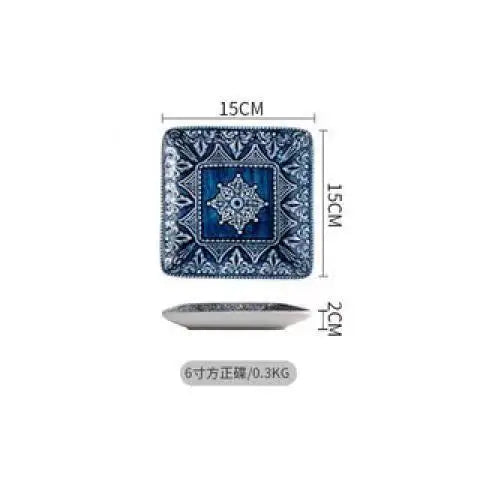 1pcs Western Dinner Plates Ceramic Dishes Tableware Dinnerware Steak Dessert Noodle Cup Serving Baroque Northern Europe