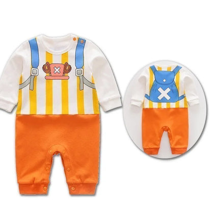 Baby Sommer kurz ärmel ige Baumwolle Anime Overall Jungen Mädchen Rollenspiel Kostüme Baby Kurzarm Body suits Kinder Stram pler