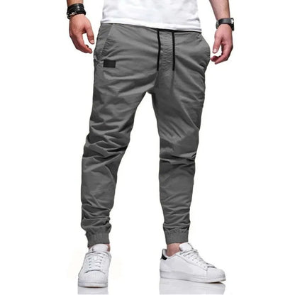 2025New Men's Casual Sports Pants Sweatpants Male Jogger Cargo Harem Pencil Pants Trousers Multi-pocket Sweatwear.