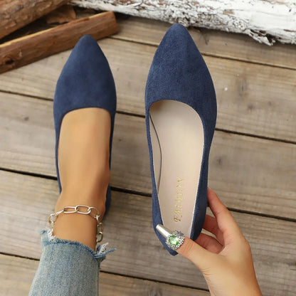 Women's Pointed Toe Ballet Flat Shoe Spring/autumn Fashion Slip on Loafers Outdoor Comfortable  Casual Flat Shoes for Women.
