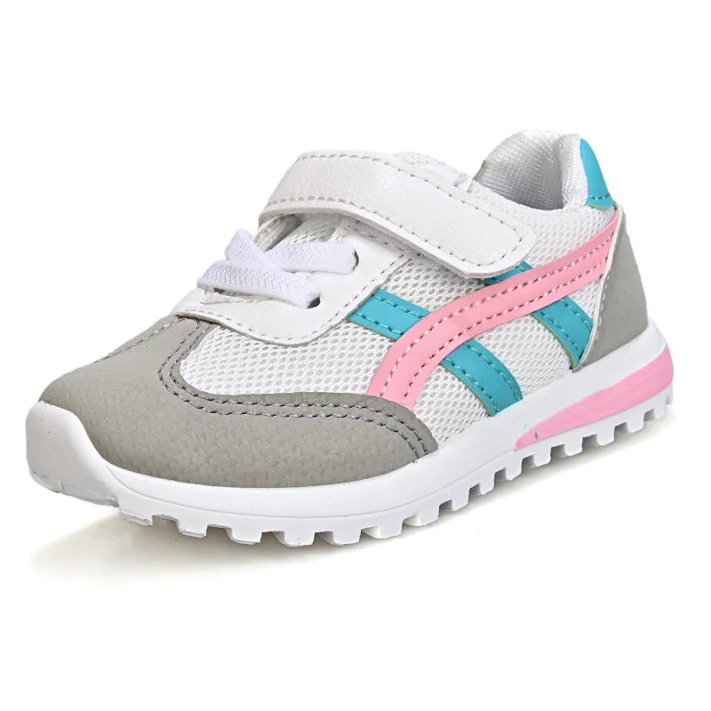 New Four Seasons Children's Sneakers Kids Shoes soft sole non-slip Casual Student Running Shoes Fashion Breathable baby shoe.