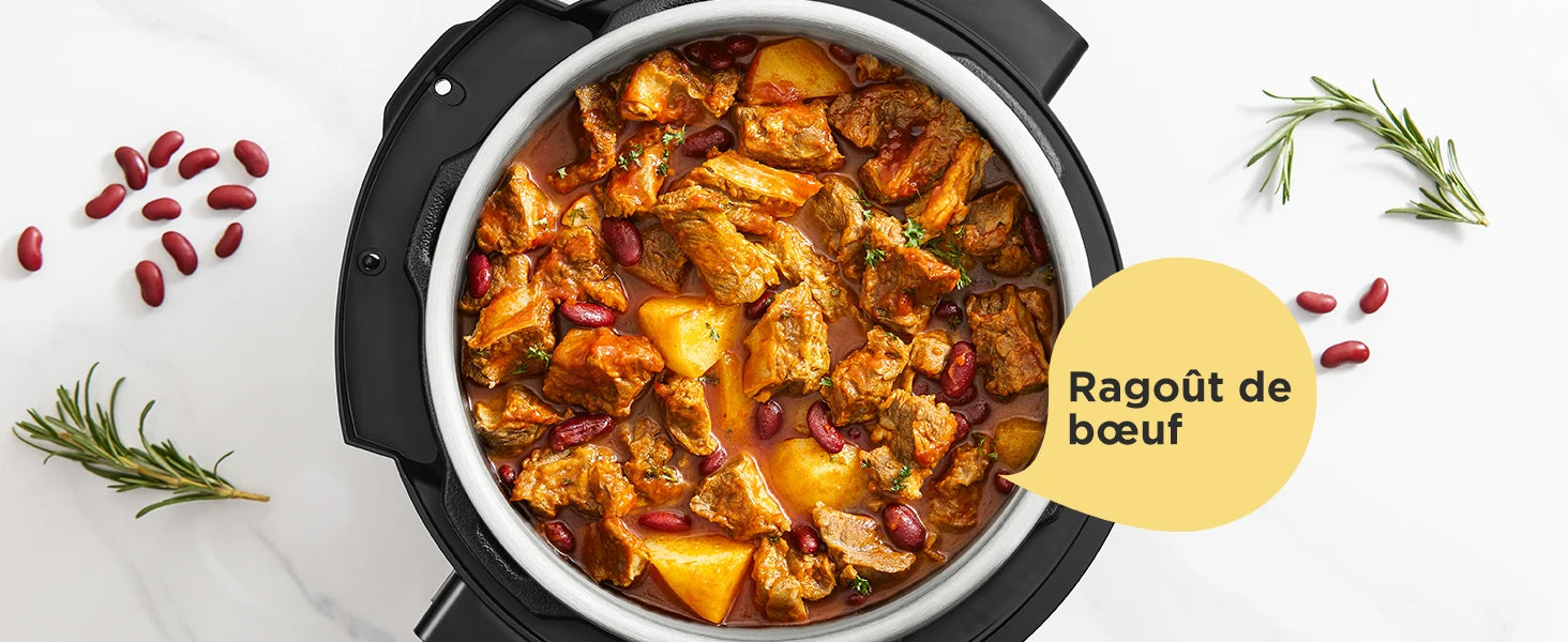 Midea Quick Electric pressure cooker 9-in-1 12 Predefined Programs Instant Stainless Steel Multicooker, Anti-stick Pot, 6L, Black.