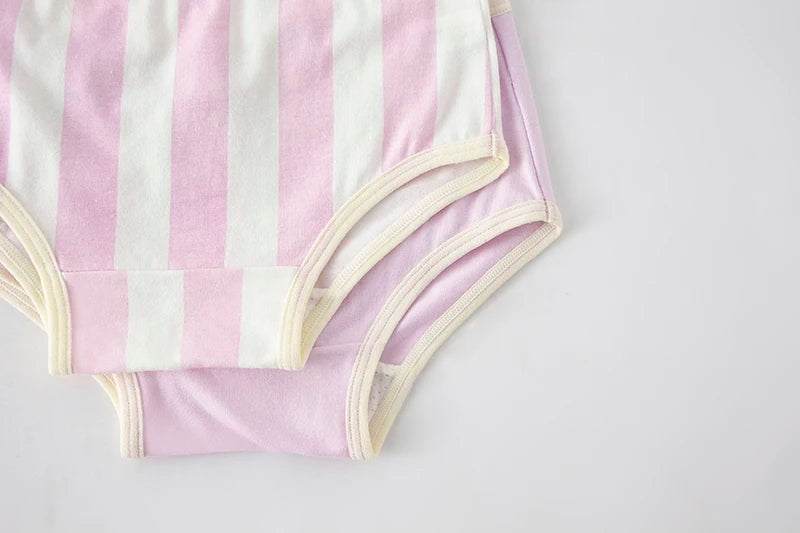 3Pcs/lot Kids Panties 7 Collections Chirdren's Underwear Lovely Girls Briefs Floral Grid Cute Pants Baby Dots Cotton Underpants