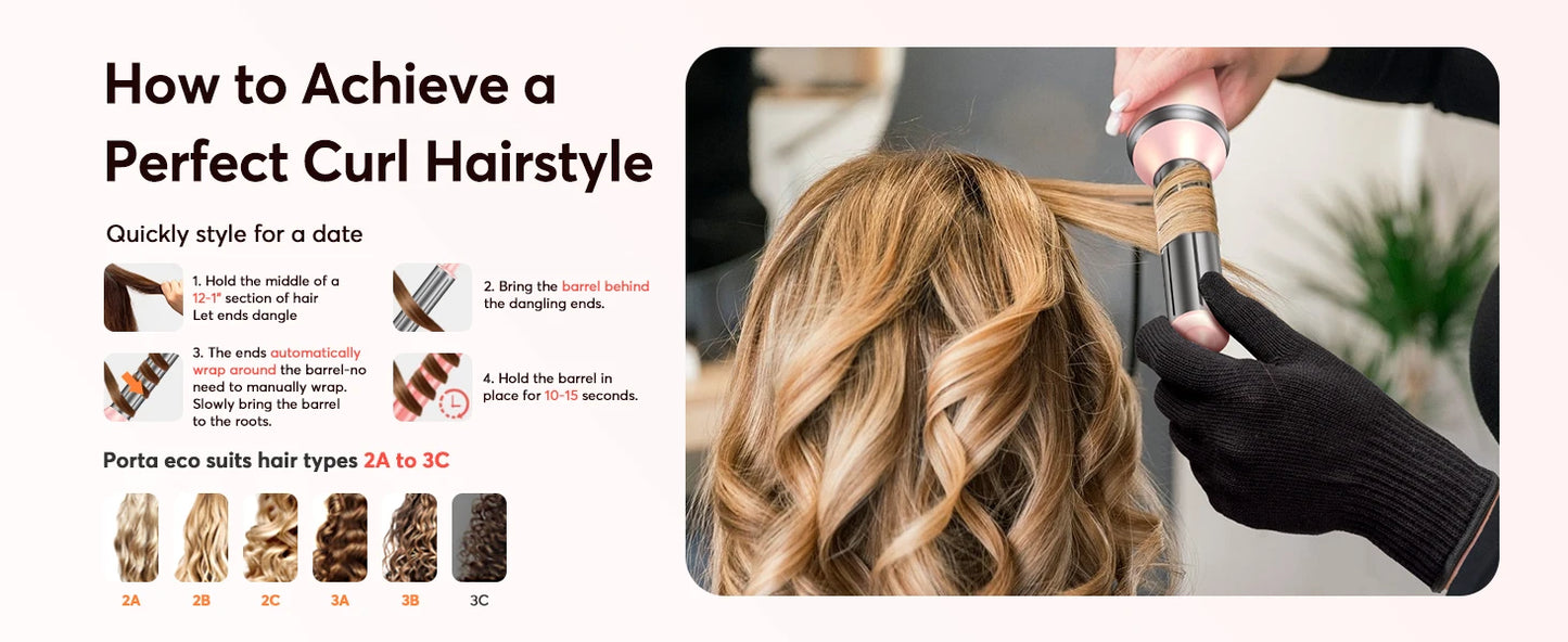 5 in 1 Hair Dryer,Multi Styling Tool,Straightener & 32mm Curling 300 Million Negative Ions Hair Care 1-3 Mins Quick Drying Gifts