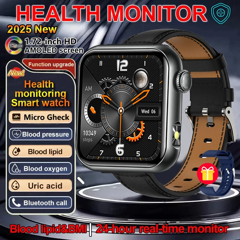 2025 New LED Women AI Smart Diagnosis Smart Watch HRV+PPG Blood Pressure Blood oxygen Health monitor IP68 NFC Smartwatches ﻿