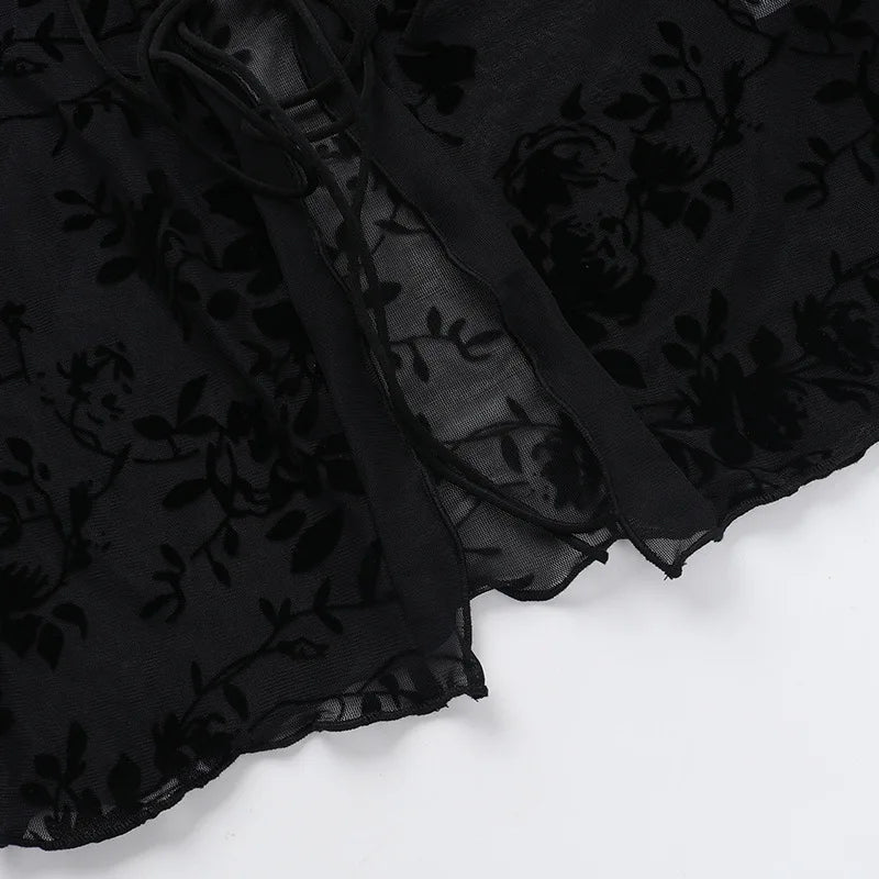 Autumn New Fashionable Chiffon Slim Fit Ruffle Trumpet Sleeve Shirt for Women