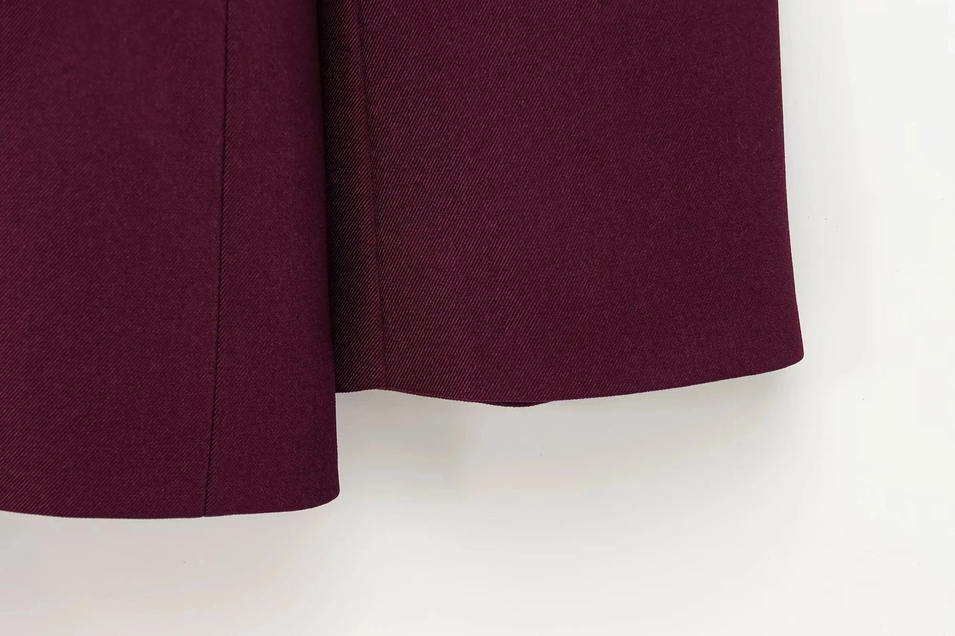 KONDALA Vintage Chic Office Lady Red Solid Women Suit Notched Single Button Pockets Blazer Straight Loose Pants Fashion 2025 Set.