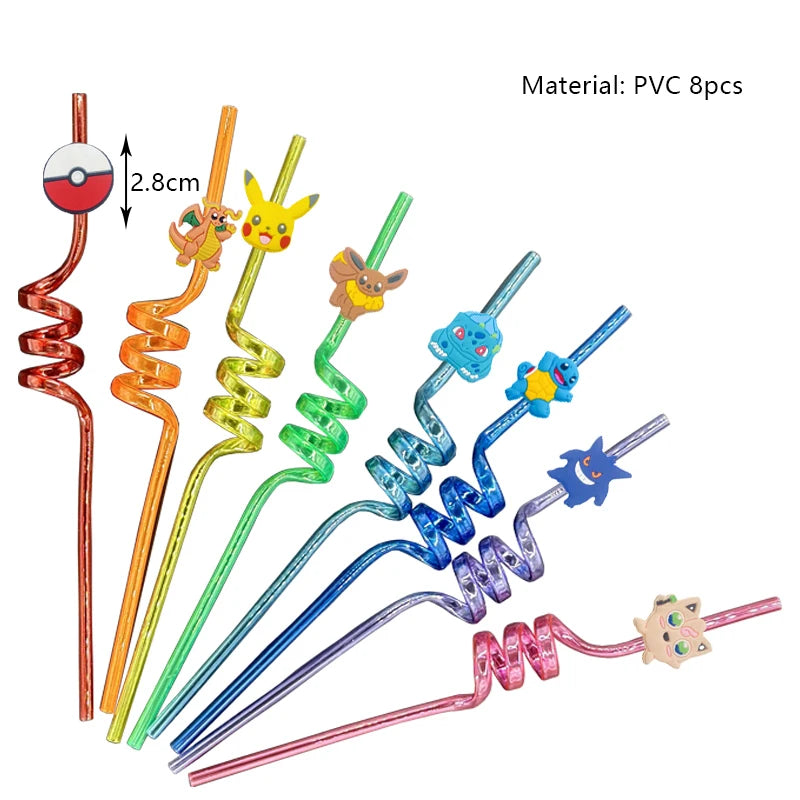 Pokemon Geburtstag Party Dekoration Neue Ligntning Pikachu Ballon Kid Event Liefert Einweg Geschirr Banner Hintergrund Platte