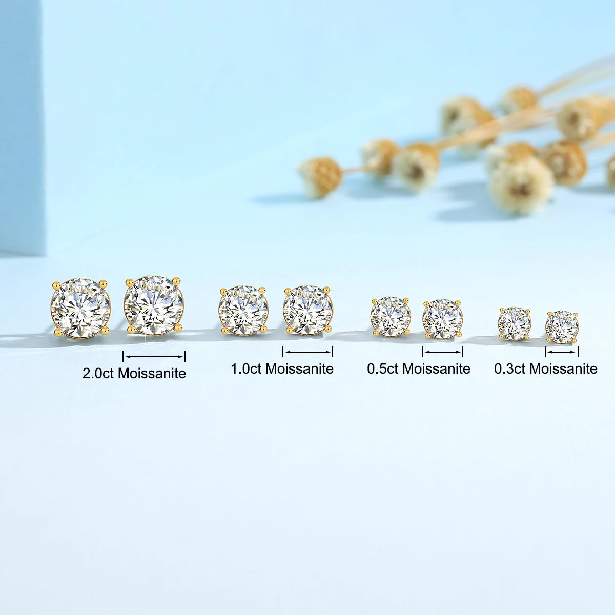 Szjinao Real Full 18k Gold Earrings AU750 Moissanite Diamond Real Gold Women Jewelry Certifid K Gold Luxurious Valentines Gifts.