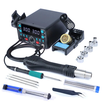 YIHUA T12 Lötkolben Station Kit Schnelle Heizung Schweißen Für SMD PCB Reparatur Werkzeuge Elektronische Auto-schlaf Hor Air rework Station