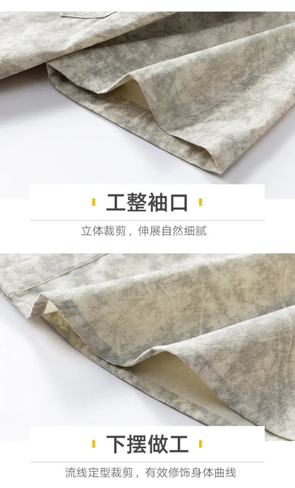 Men's Summer Casual Versatile Fashionable Cool Short-Sleeved Shirt And Shorts Set Trendy Business Casual Outfit.