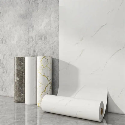 1 roll 40cm thick foam marble wallpaper waterproof and antifouling wall sticker self-adhesive wallpaper bedroom decoration