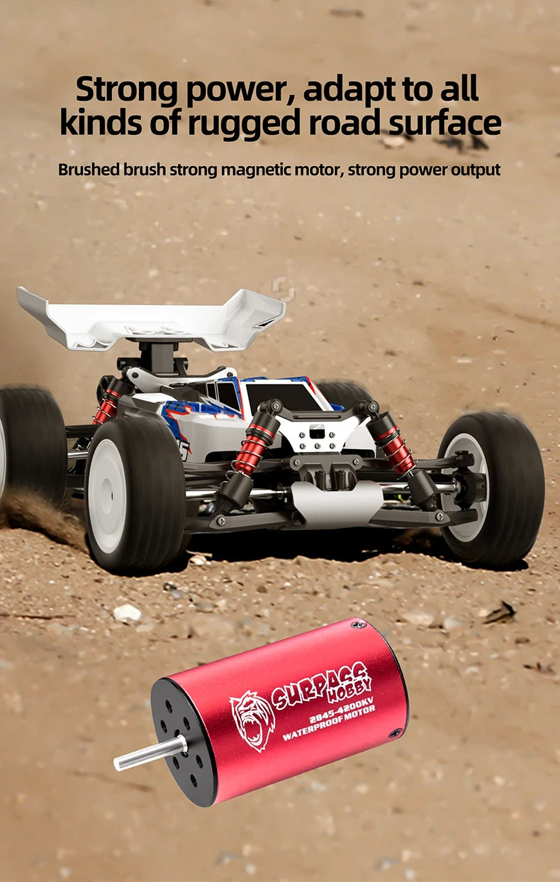 Teeggi S911 PRO 1:16 RC Racing Car 4WD RC CAR 70KM/H High Speed Off-Road Car 2.4G Remote Controller Toy For Children Gifts.