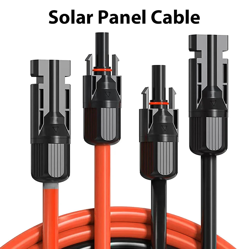 [EU Stock] 2PCS 1M-10M 4mm² 6mm² Solar cable extension cord Solar extension cable Suitable for all PV panel original.