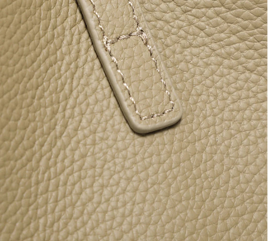 Large capacity tote handbag Buckskin bucket women luxury shoulder bag cowhide leather fashion shopping slant bag vintage bag.