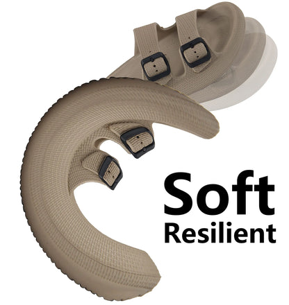 Asgard Summer Platform Sandals For Women Fashion Soft Cloud Beach Slippers With Double Buckle 2025 New Comfort EVA Flat Slides.