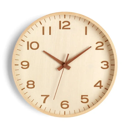 Wanduhr Wohnzimmer Zuhause Wandbehang Massivholz moderne einfache Uhr mittelalterliche Uhr Log Schlafzimmer Dekoration
