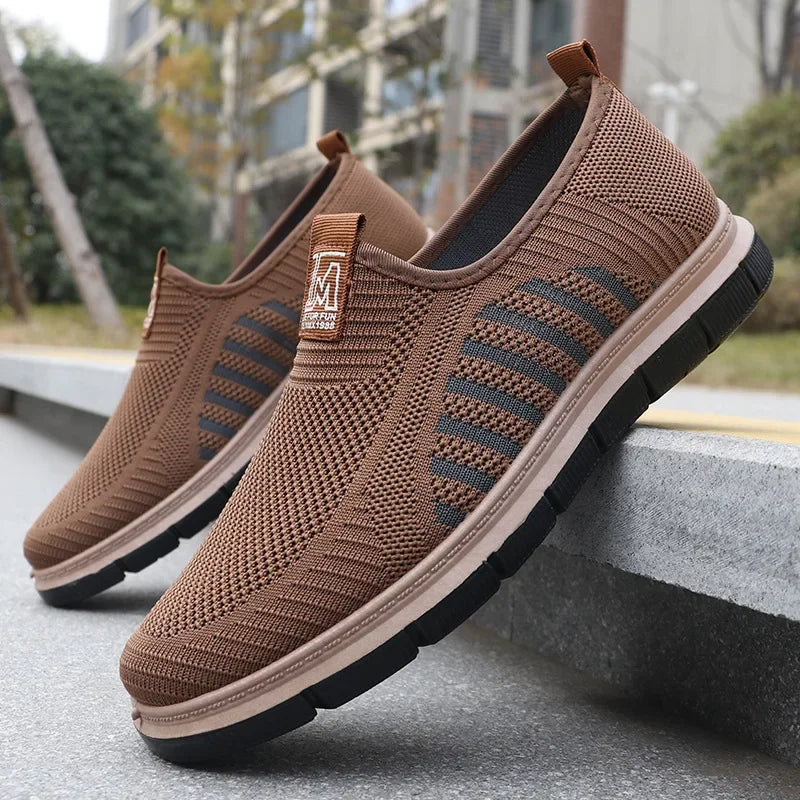 Men's Casual Sneakers Spring Summer Breathable Mesh Lightweight Soft Sole Antimicrobial Free Shipping Shoes