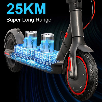JUICEASE 365TUYA Electric Scooter 25KM Range up to 31KM/H 350W Powerful Motor Smart APP 8.5 Inch Foldable Adult Kick Escooter.