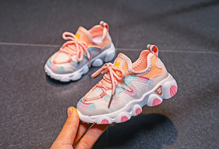 Children's Sports Shoes for Toddlers Boys Girls Little Kids Running Sneakers Air Mesh Breathable Soft Fashion Classic Casual New.