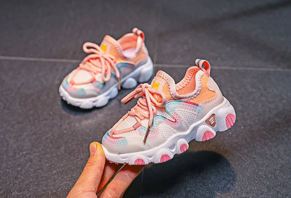 Children's Sports Shoes for Toddlers Boys Girls Little Kids Running Sneakers Air Mesh Breathable Soft Fashion Classic Casual New.