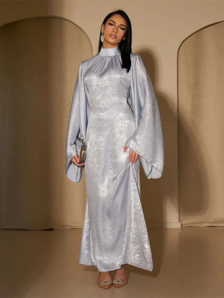 Fashion Satin Abaya Dubai Luxury 2024 Muslim Kaftan Dress Abayas For Women Kebaya Caftan Marocain Robe Femme Musulmane Vestidos.