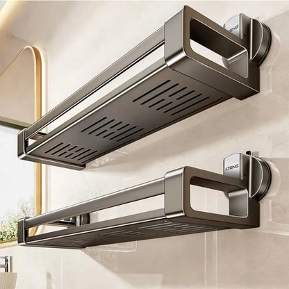 Haushalt Saugnapf Schnalle Badezimmer Dusche Gel Lagerung Korb Wc Ohne Stanzen Waschraum Wand-montiert Lagerung Rack