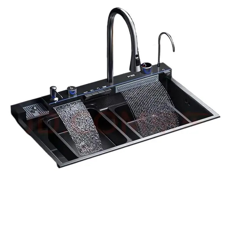 Whale Flying Rain Ultra Thick Kitchen Honeycomb Sink Stainless Steel Single Slot