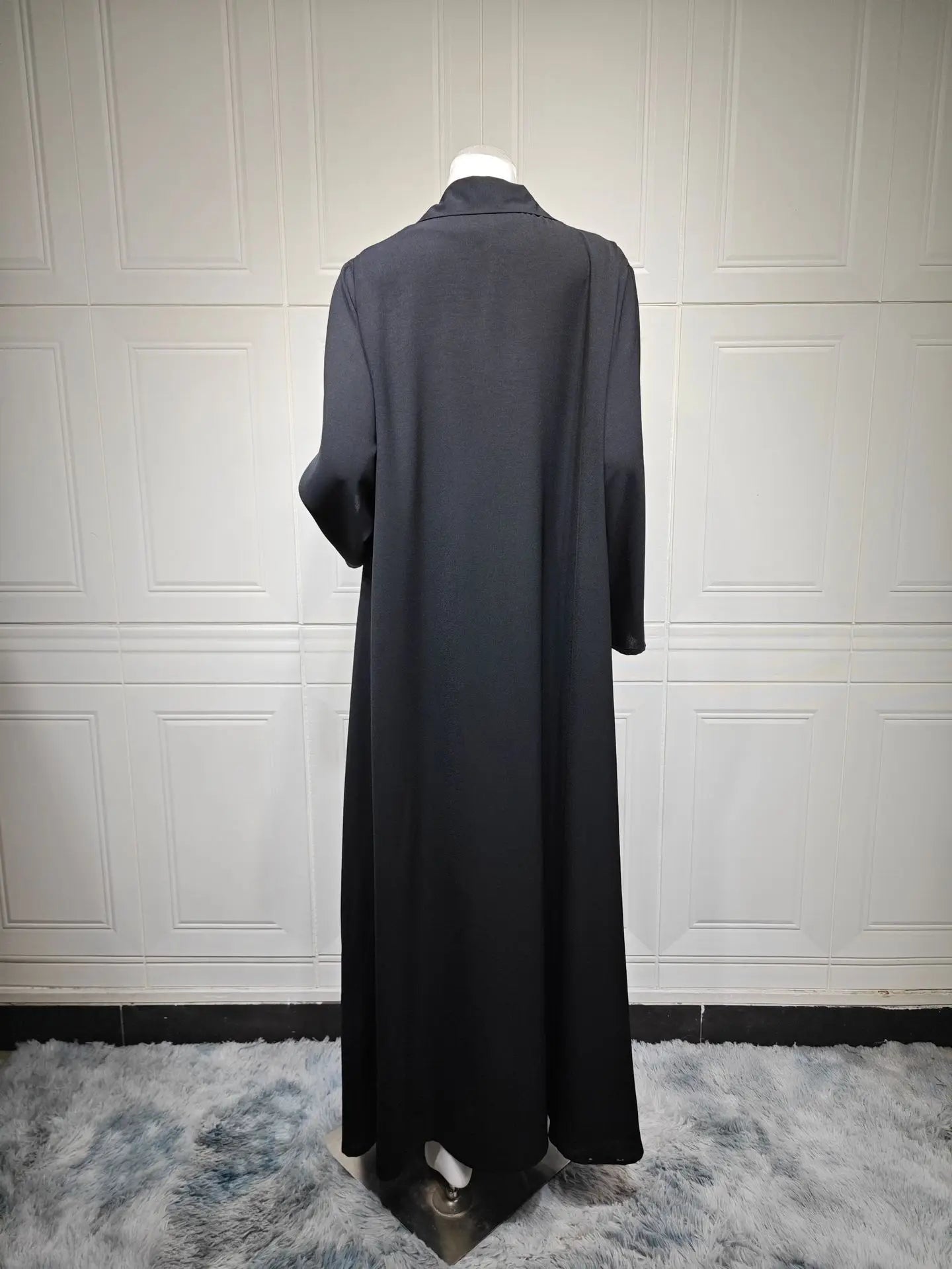 Ramadan Eid Black Open Muslim Dress Kimono Abaya Damen Dubai Luxury Islam Women Clothing Kebaya Kaftan Robe Femme Musulman Gown.