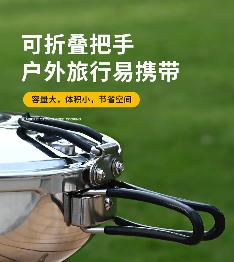 Outdoor Small Cap Pressure Pot Mini Portable Gas Pressure Pot Explosion proof Household Thickening.