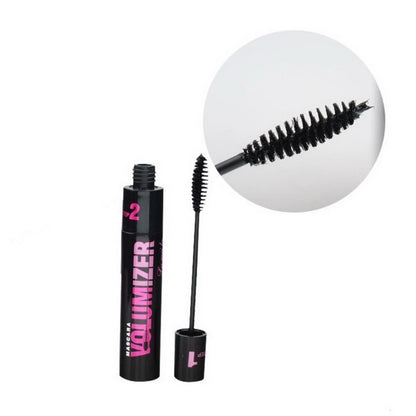 Make up 2in1 Double Purpose Mascara Waterproof and Sweatproof Curling Brushes Makeup Eye Fiber Mascara Eyelash Eyelashes Black.