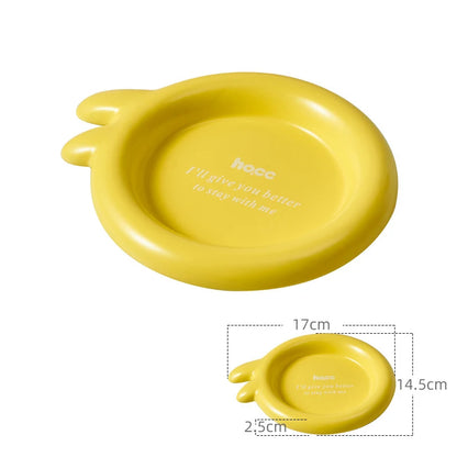 Cat Ceramic Food Basin Pet Small Size Canned Snack Feeding Dish Bowls Puppy Cute Eating Feeders Kitten Supplies